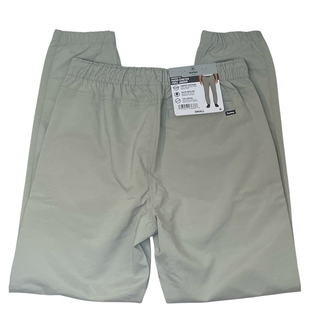 Hurley Men’s Pacer Stretch Twill Jogger Pants Light Grey Size Small NWT - Picture 8 of 16
